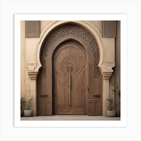 Arabic Door Art Print