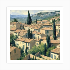 Village In France Art Print