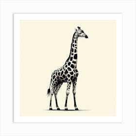 Illustration Giraffe Art Print