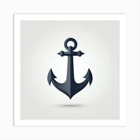 Anchor Icon Art Print