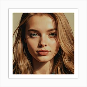 Portrait Of A Young Woman 3 Art Print