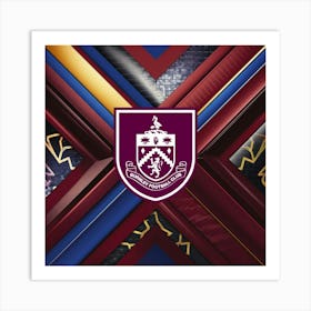 Burnley F.C Logo Wall Art 12 Art Print