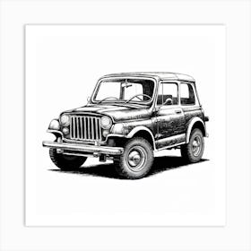 Jeep Scout Art Print