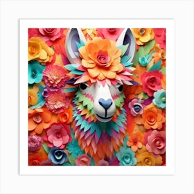 Paper Llama Art Art Print