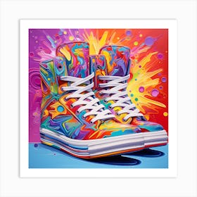 Colorful Sneakers Art Print