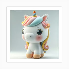 Unicorn 3d Model 28 Art Print