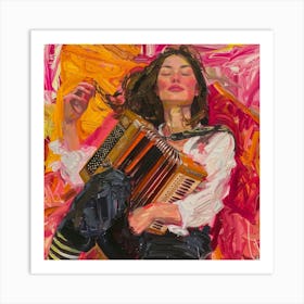 Accordion Girl Art Print