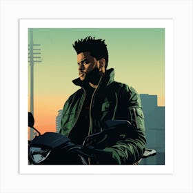 GTA Style The Weeknd Art Print