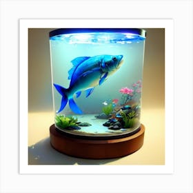 Fish In Aquarium Art Print