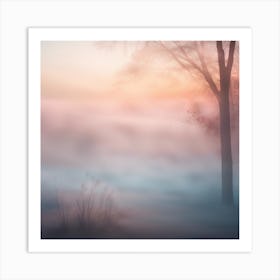 Misty Sunrise Art Print