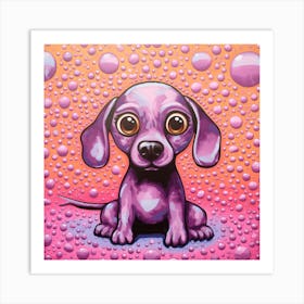 Bubble Dog Art Print