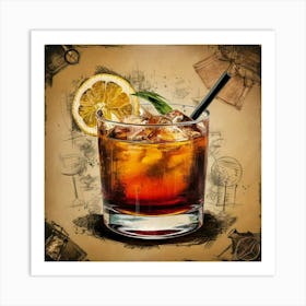 Tequila Cocktail 4 Art Print