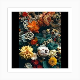 Flowers On The Floor Art Print