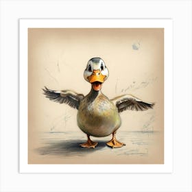 Duck! 9 Art Print