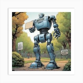 Robot Man Art Print