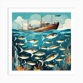 Fishes In The Sea 2 Art Print