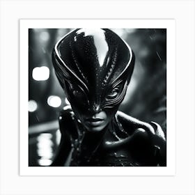 Vintage Alien #4 Art Print