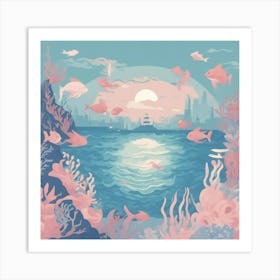 Underwater Seascape Art Print