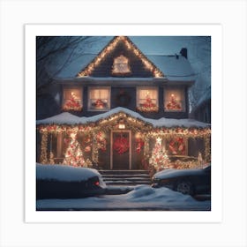 Christmas House 92 Art Print