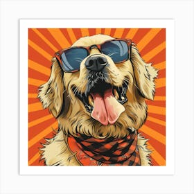 Golden Retriever Dog Art Print