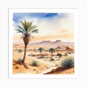 Desert Landscape 125 Art Print