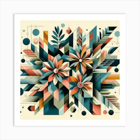 Abstract Geometric Painting Art Print