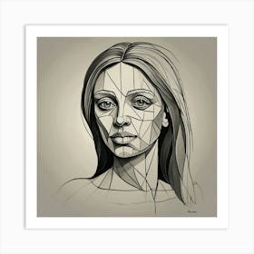 Default Trendy Artwork Picasso Style Drawing 0 Art Print