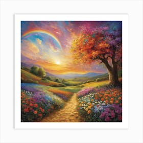 Rainbow Path Art Print