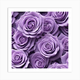 Purple Roses 33 Art Print