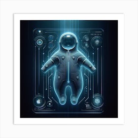 Futuristic Baby 11 Art Print