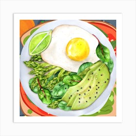 Plate Of Food Art Print