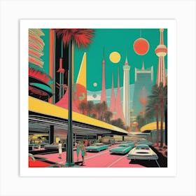 Futuristic City 9 Art Print