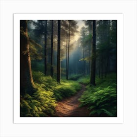 Path In The Forest 4 Art Print