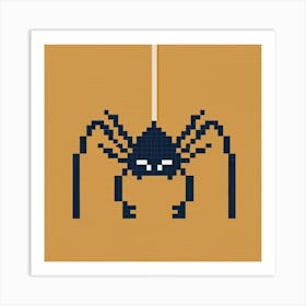 Pixel Art Spider Poster 1 Art Print