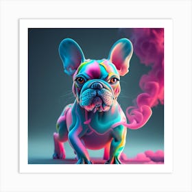 French Bulldog Painting Art Print