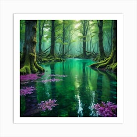 Forest In Bloom Art Print