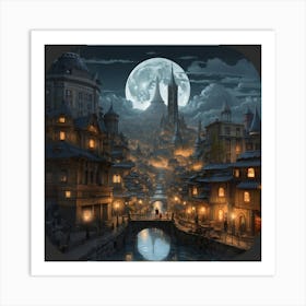 City At Night Art Print