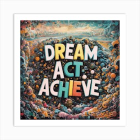 Dream Act Achieve 2 Art Print