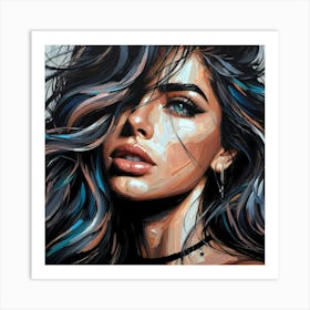 Portrait Artwork 72 Art Print