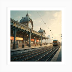 Train Station 1 Art Print