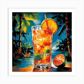 Tropical Drink Art Print