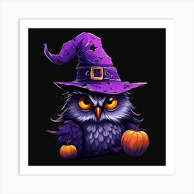 Halloween Owl 18 Art Print