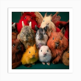 Firefly Group, Friendly, Fluffy, Creatures, Lies, Special Ability, Whimsical, Adorable, Quirky, Play (3) Art Print