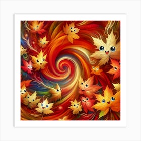 Autumn Leaves 3 Art Print