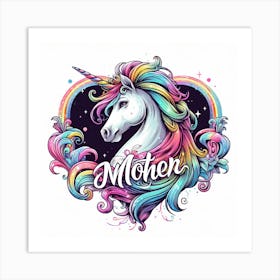 Unicorn Mother Art Print