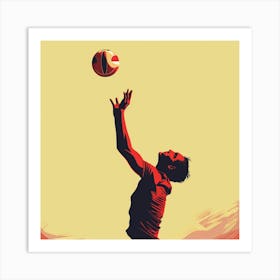 Volley Ball Art Print