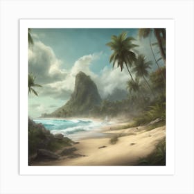 Tropical Surf Art Print