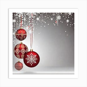 Christmas Ornaments 5 Art Print