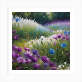 Flowers In The Meadow Art Print