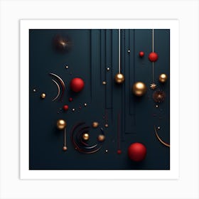 Christmass Abstract 009 Art Print